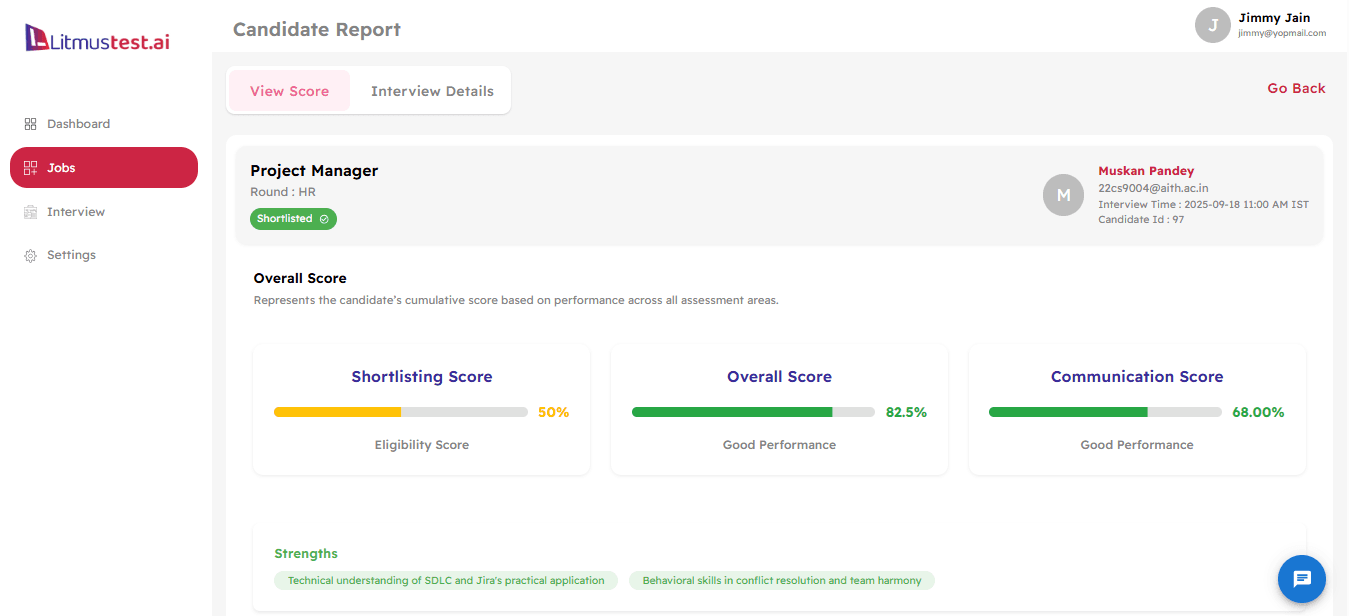 How to Generate a Candidate Report on Litmustest.ai: A Step-by-Step Guide Blog Description Image