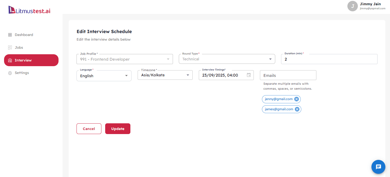 How to Schedule Interviews in Litmustest.ai Blog Description Image