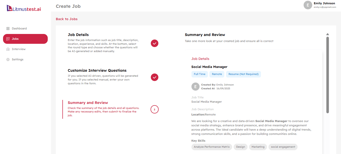 How to Create and Manage Jobs in Litmustest.ai Blog Description Image