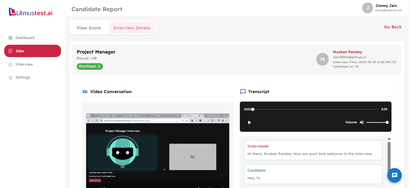 How to Generate a Candidate Report on Litmustest.ai: A Step-by-Step Guide Blog Description Image