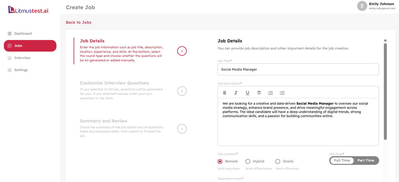 How to Create and Manage Jobs in Litmustest.ai Blog Description Image